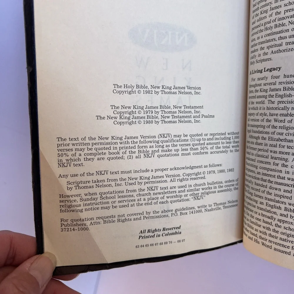 Holy Bible NKJV Words of Christ in Red Dictionary Concordance T. Nelson 1982